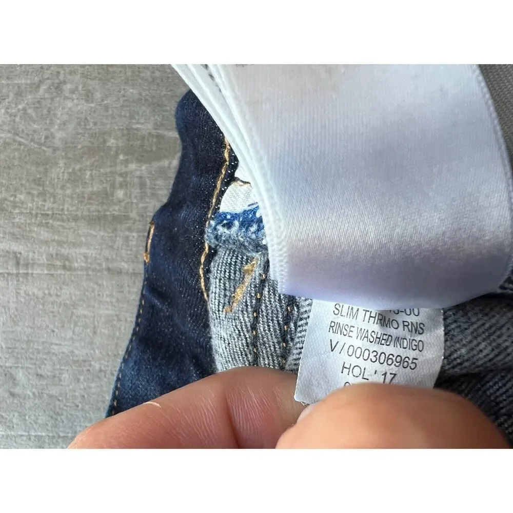 Gap Baby Boy Stretch Denim Jeans Dark Rinsed Wash Indigo 6 Regular Slim Casual